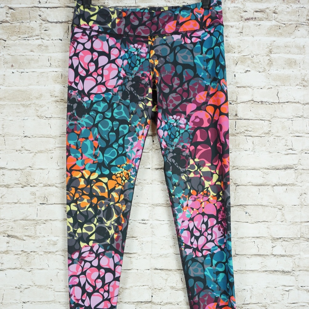 Nux Athletic Leggings Bright Floral Print